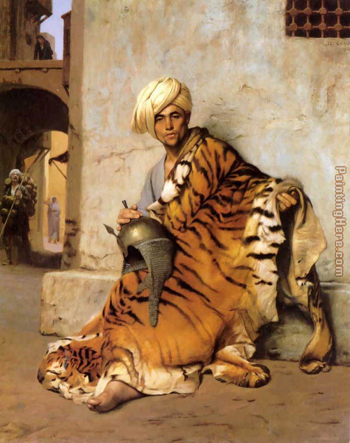 Pelt Merchant of Cairo painting - Jean-Leon Gerome Pelt Merchant of Cairo art painting